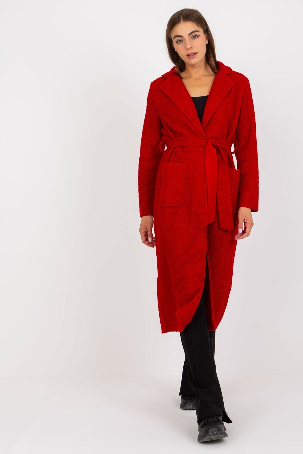 Women Women Haute Elegance Coat All Day Elegance-Och Bella-red-one-size-fits-all-Urbanheer