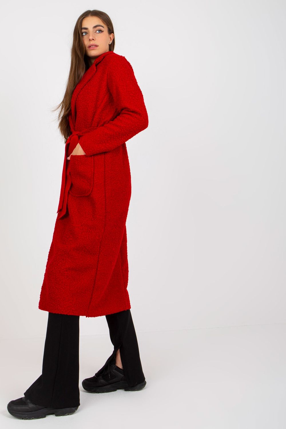 Women Women Haute Elegance Coat All Day Elegance-Och Bella-red-one-size-fits-all-Urbanheer