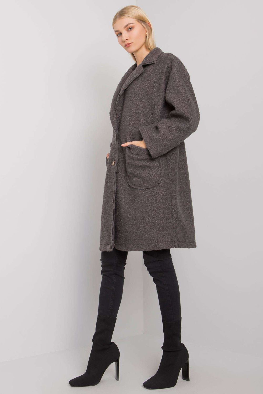 Women Women Haute Elegance Coat All Day Elegance-Och Bella-grey-one-size-fits-all-Urbanheer