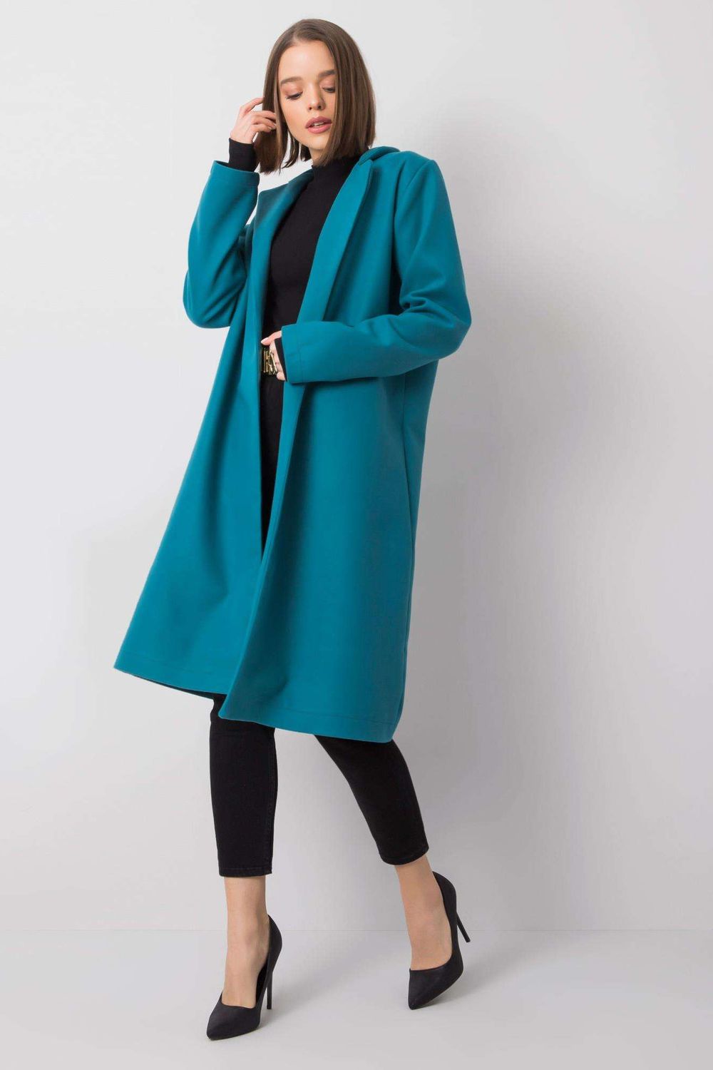 New Season Warm & Stylish Coat Outfit-Rue Paris-blue-L/XL-Urbanheer