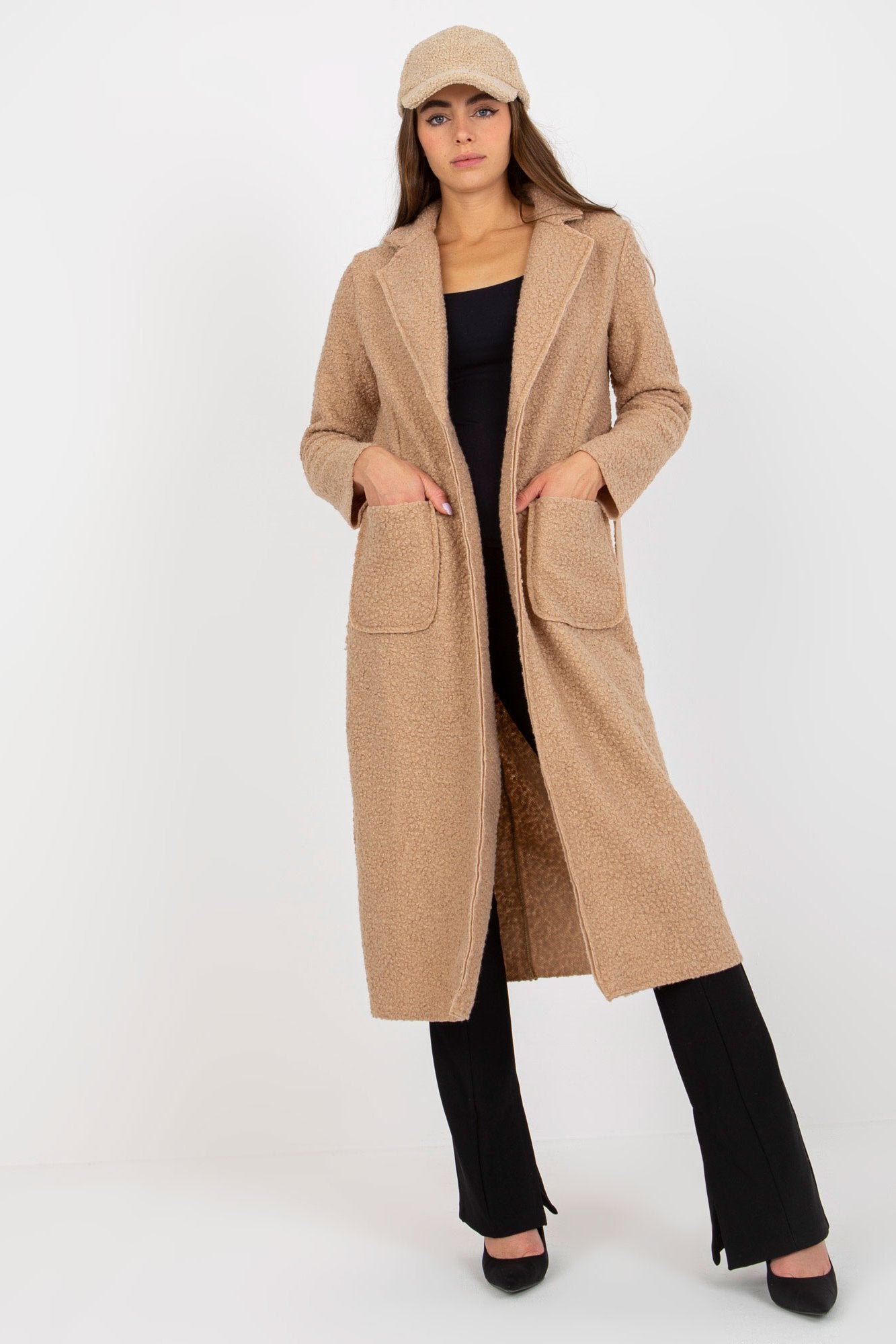 Women Women Haute Elegance Coat All Day Elegance-Och Bella-beige-one-size-fits-all-Urbanheer