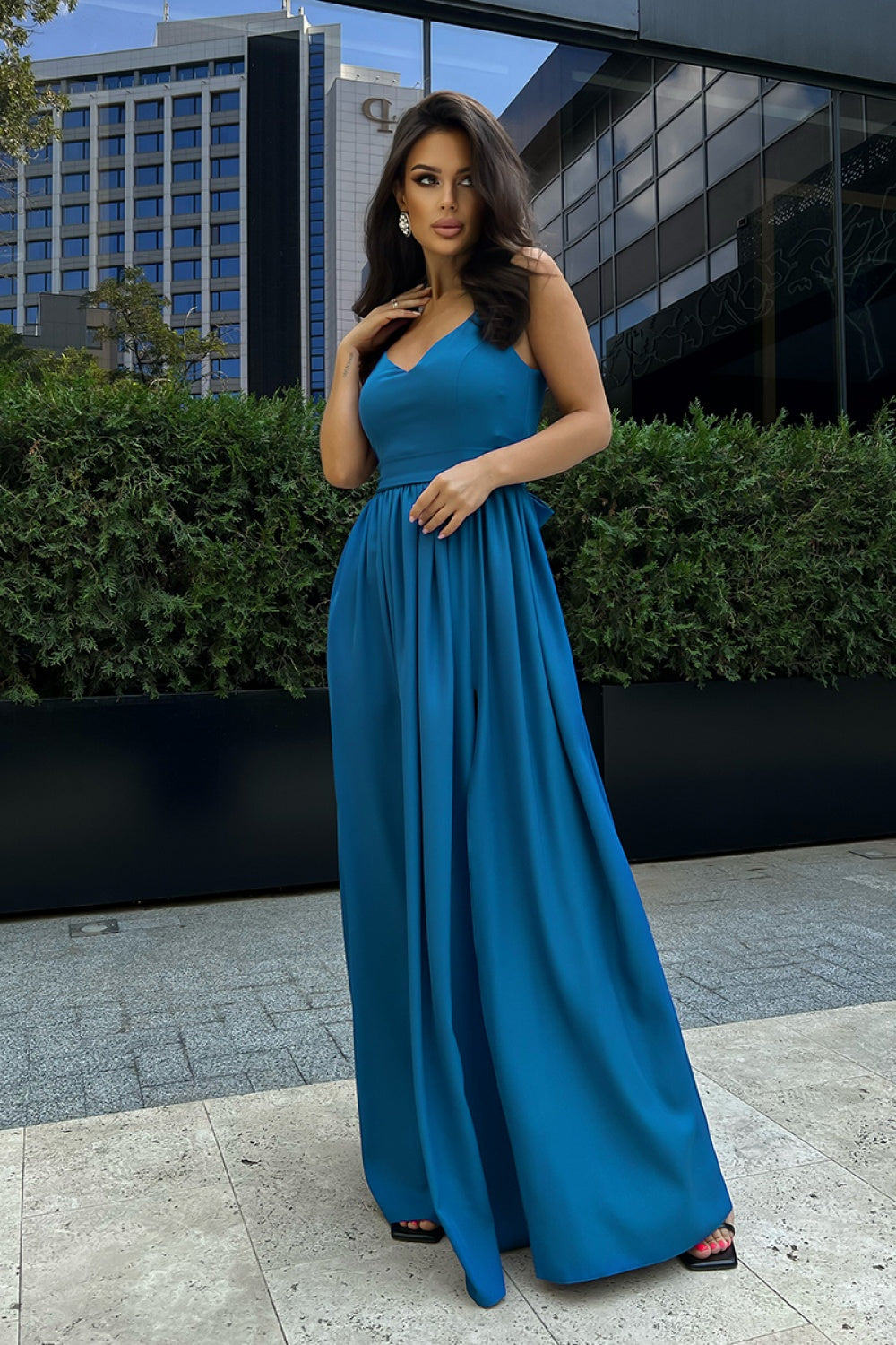 Evening dress-Clothing - Women-Bicotone-green-40-Urbanheer