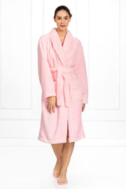 Bathrobe Women Comfort-Dressing Gowns, Bathrobes for Women-Momenti Per Me-pink-L-Urbanheer