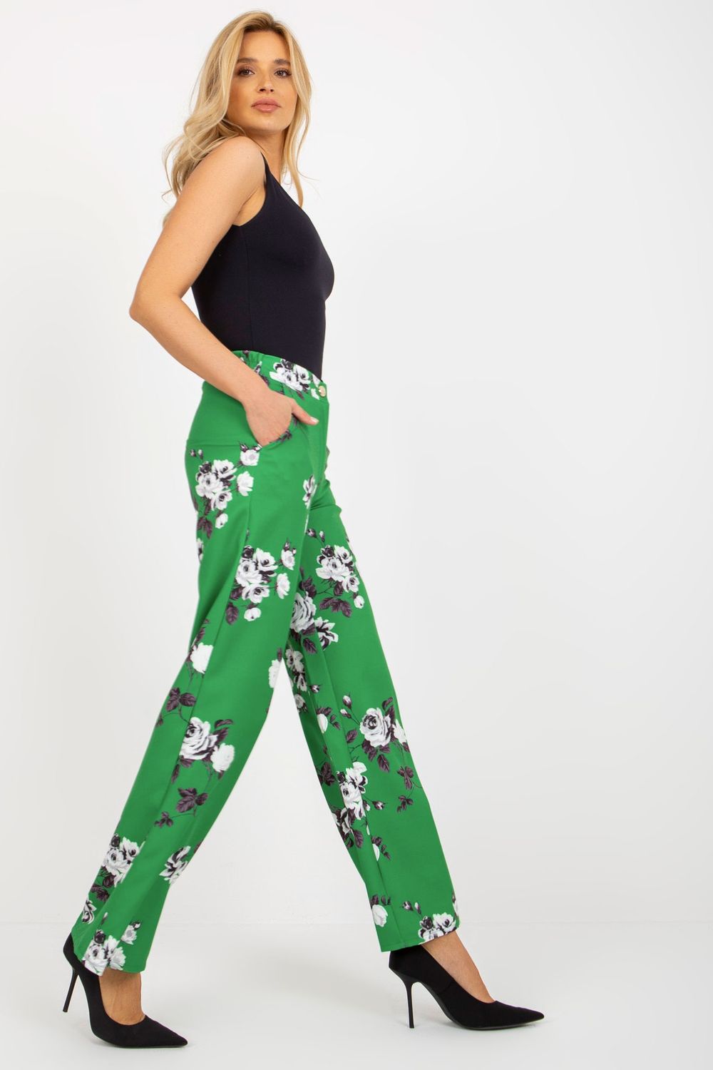 Urban Women Trousers-Lakerta-green-36-Urbanheer