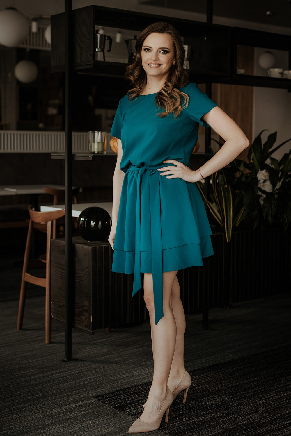 All-Day Comfort: Women Dress-Tessita-green-L-Urbanheer