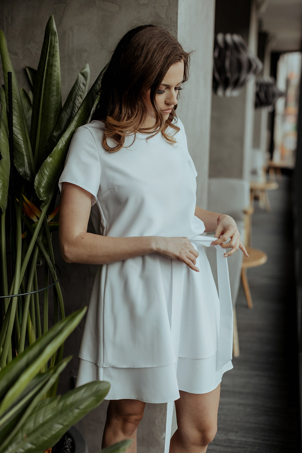 All-Day Comfort: Women Dress-Tessita-white-L-Urbanheer