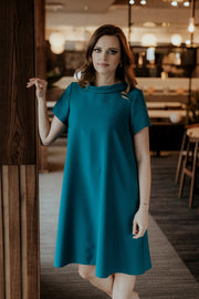 All-Day Comfort: Women Dress-Tessita-green-L-Urbanheer