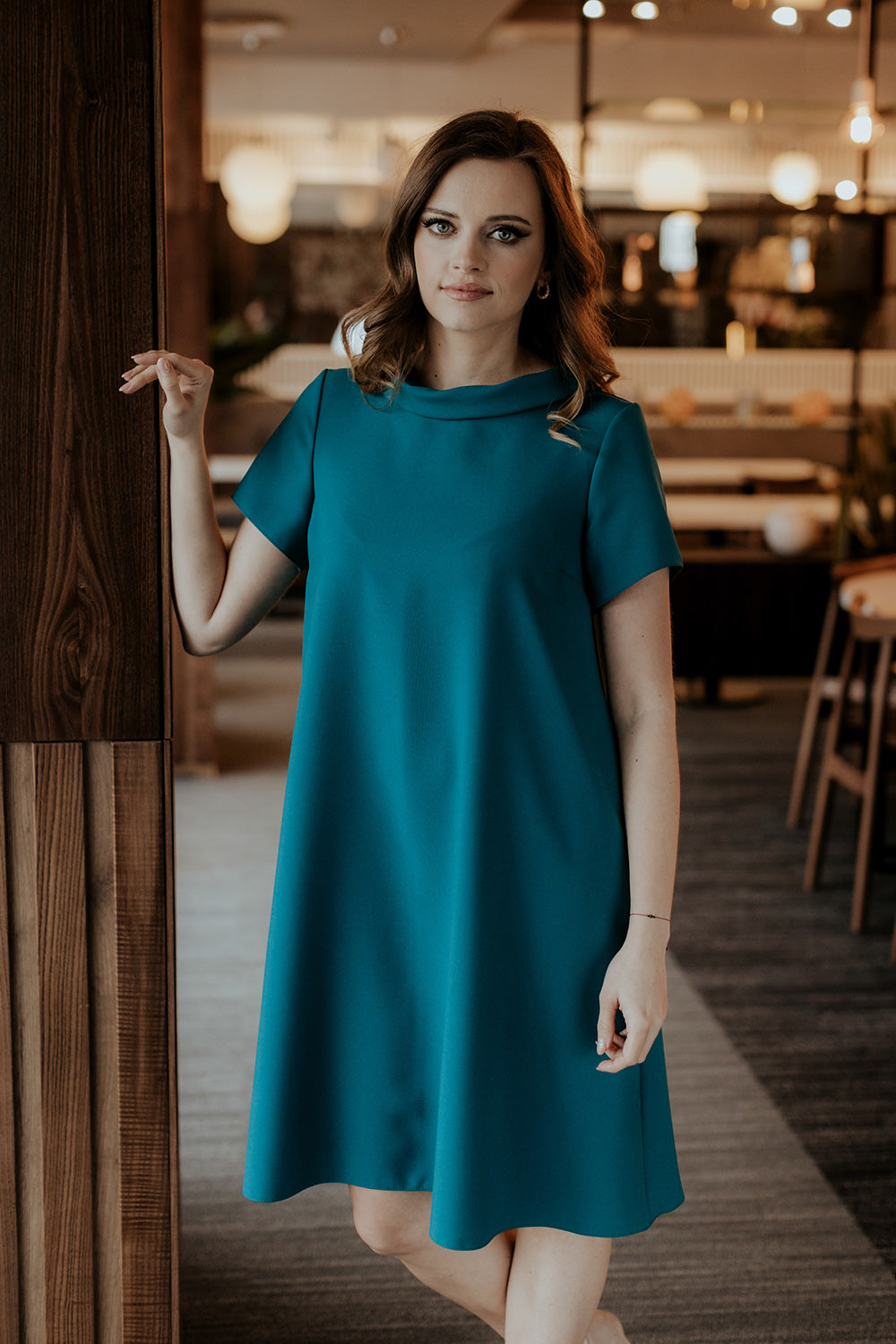 All-Day Comfort: Women Dress-Tessita-green-L-Urbanheer