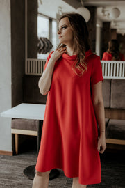 All-Day Comfort: Women Dress-Tessita-red-L-Urbanheer