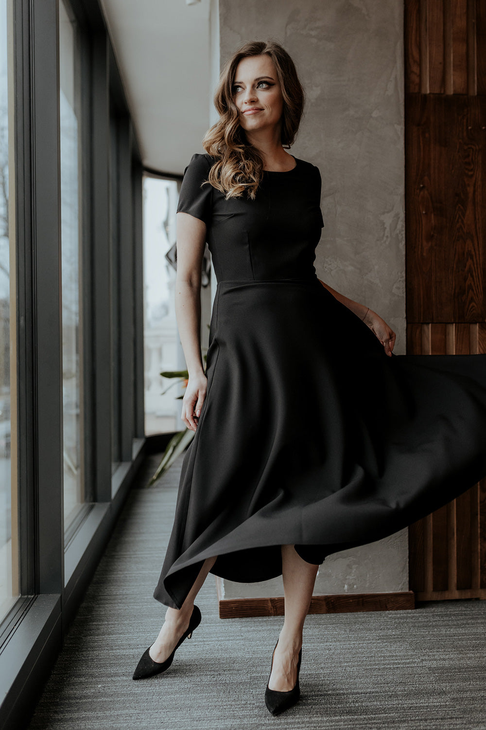 All-Day Comfort: Women Dress-Tessita-black-L-Urbanheer