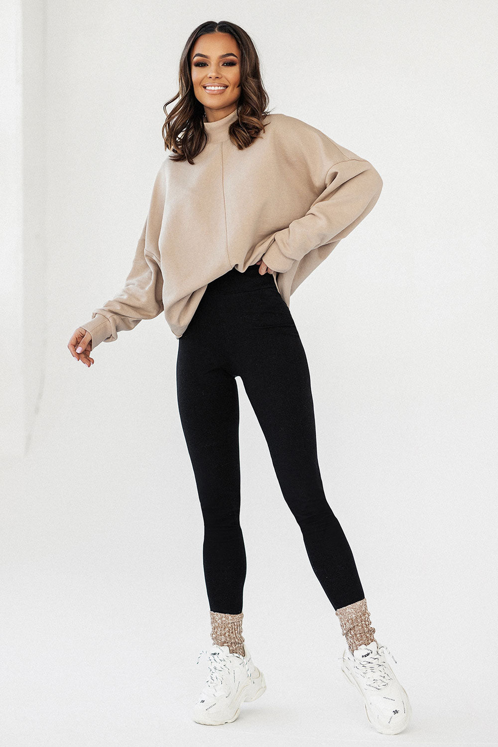 Sweatshirt Women Outfit 177284 Ivon-IVON-beige-M/L-Urbanheer