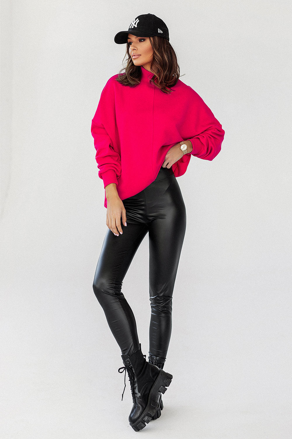 Sweatshirt Women Outfit 177286 Ivon-Clothing - Women-IVON-pink-XS/S-Urbanheer