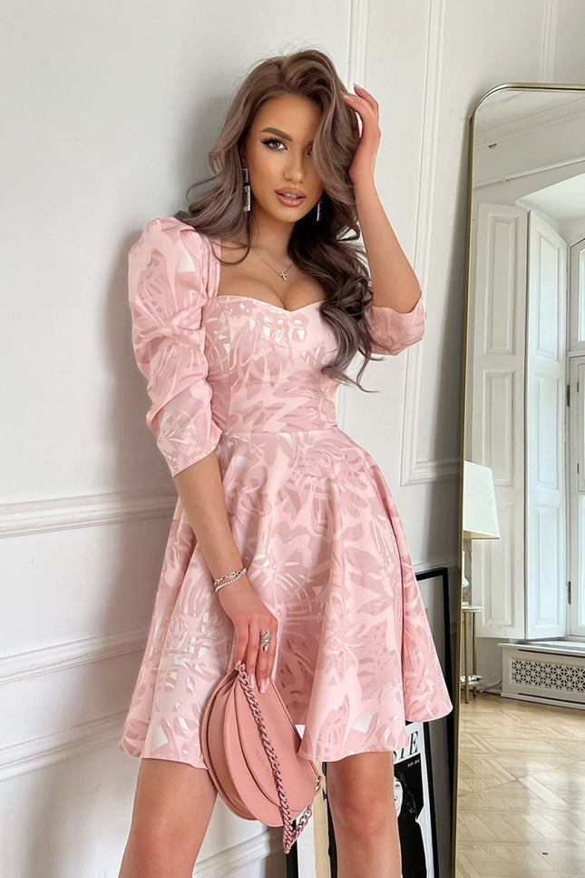 Cocktail Dress Women Outfit 177803 Bicotone-Formal Dresses, Cocktail Dresses-Bicotone-pink-34-Urbanheer