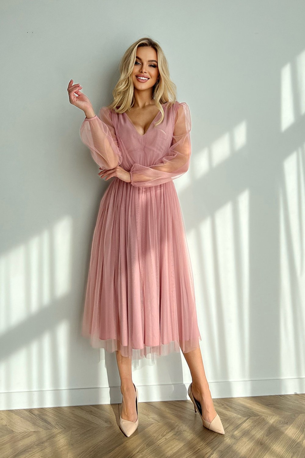 Evening Dress Women Outfit 177894 Bicotone-Evening Dresses-Bicotone-pink-36-Urbanheer