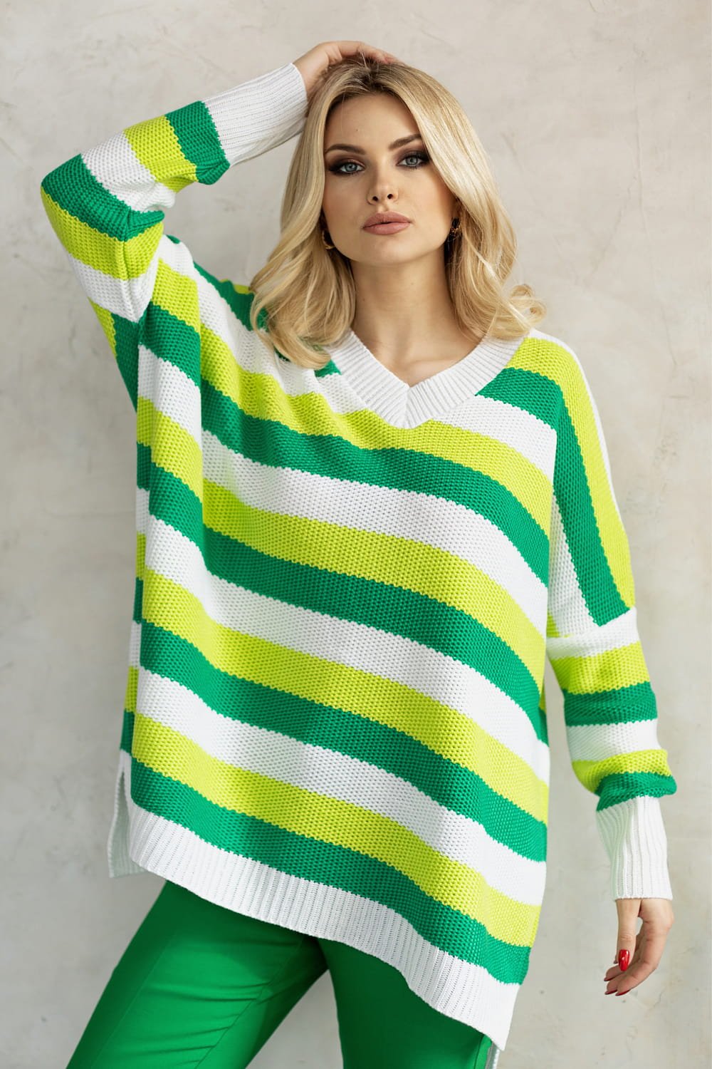 Jumper Women Comfort-Sweaters, Pullovers, Jumpers, Turtlenecks, Boleros, Shrugs-PeeKaBoo-multicolor-one-size-fits-all-Urbanheer