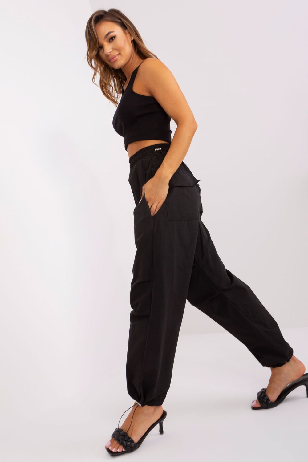 Women Women trousers-Och Bella-black-L-Urbanheer
