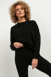 Women Cloudsoft Comfort Sweatshirt 183216 Tessita-Tessita-black-M/L-Urbanheer