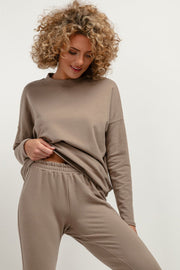 Women Cloudsoft Comfort Sweatshirt 183217 Tessita-Tessita-brown-M/L-Urbanheer