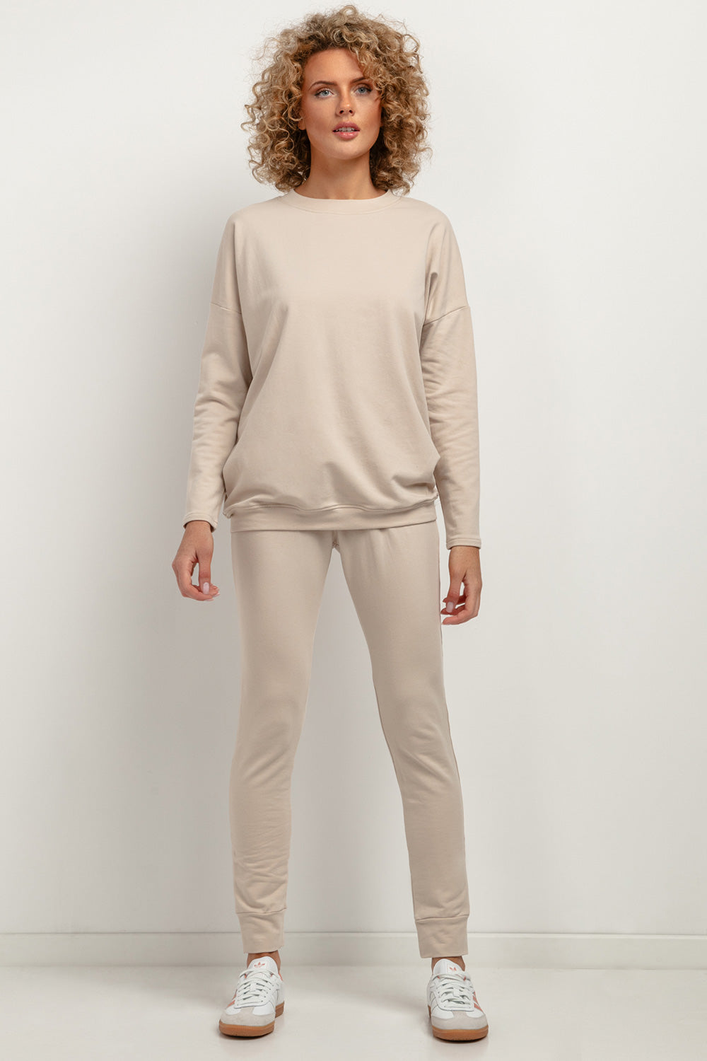 Women Cloudsoft Comfort Sweatshirt 183220 Tessita-Tessita-beige-M/L-Urbanheer