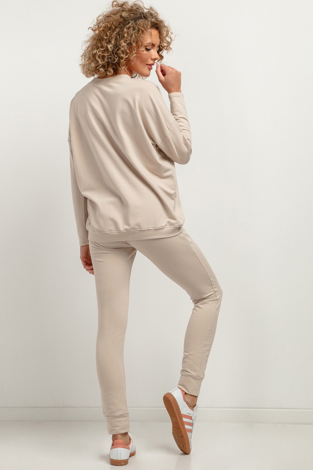 Women Cloudsoft Comfort Sweatshirt 183220 Tessita-Tessita-beige-M/L-Urbanheer