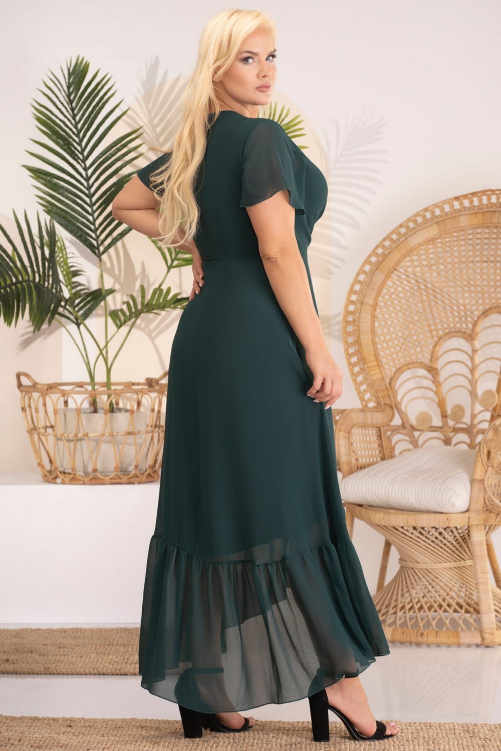 Women Plus size dress 183280 Karko-Clothing - Women-Karko-green-42/44-Urbanheer
