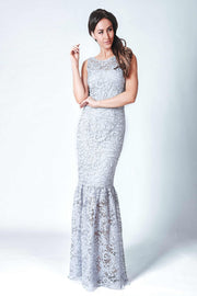 Long Dress Women Comfort-Evening Dresses-Marselini-grey-36-Urbanheer