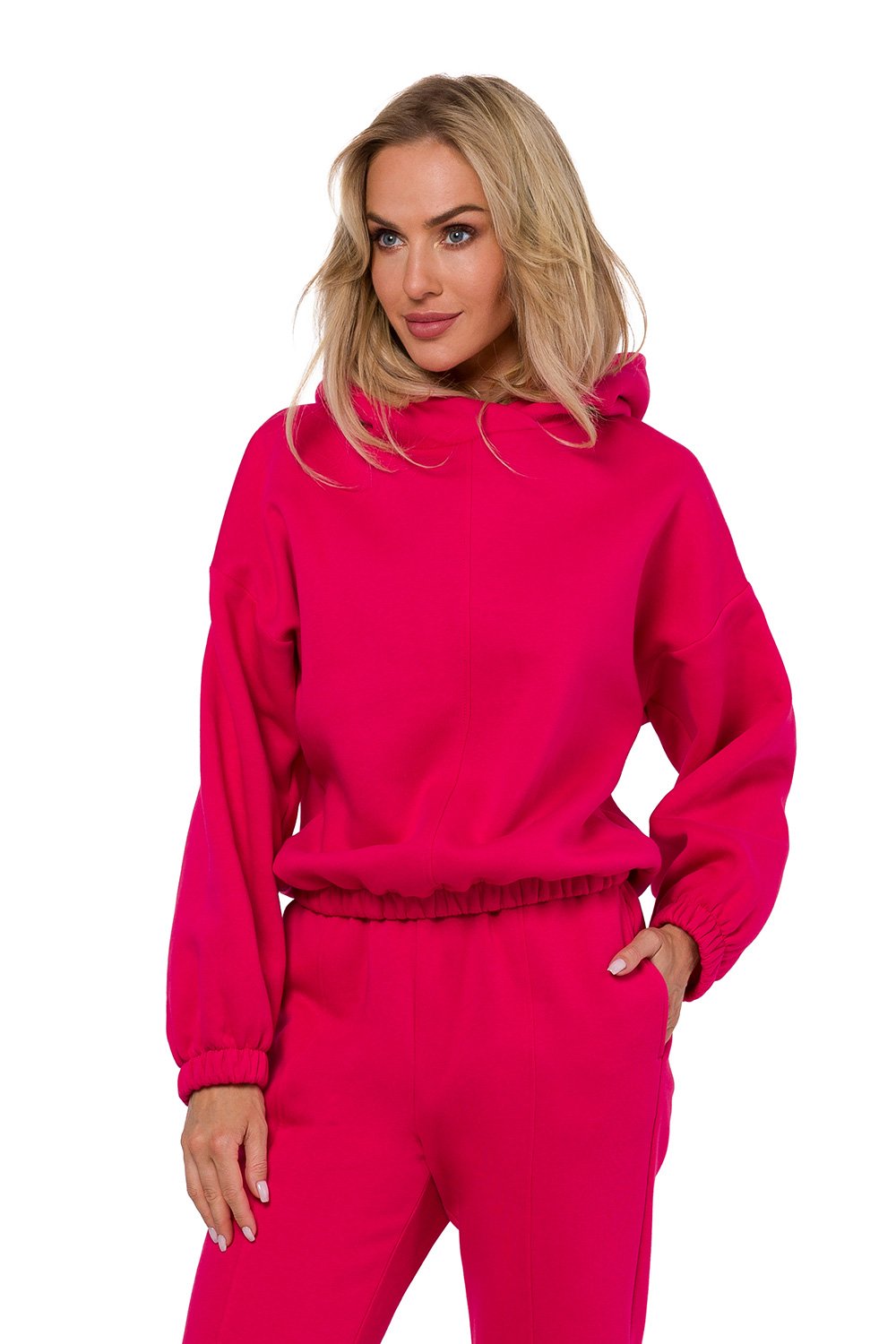 Women Sweatshirt 184722 Moe-Moe-pink-2XL/3XL-Urbanheer