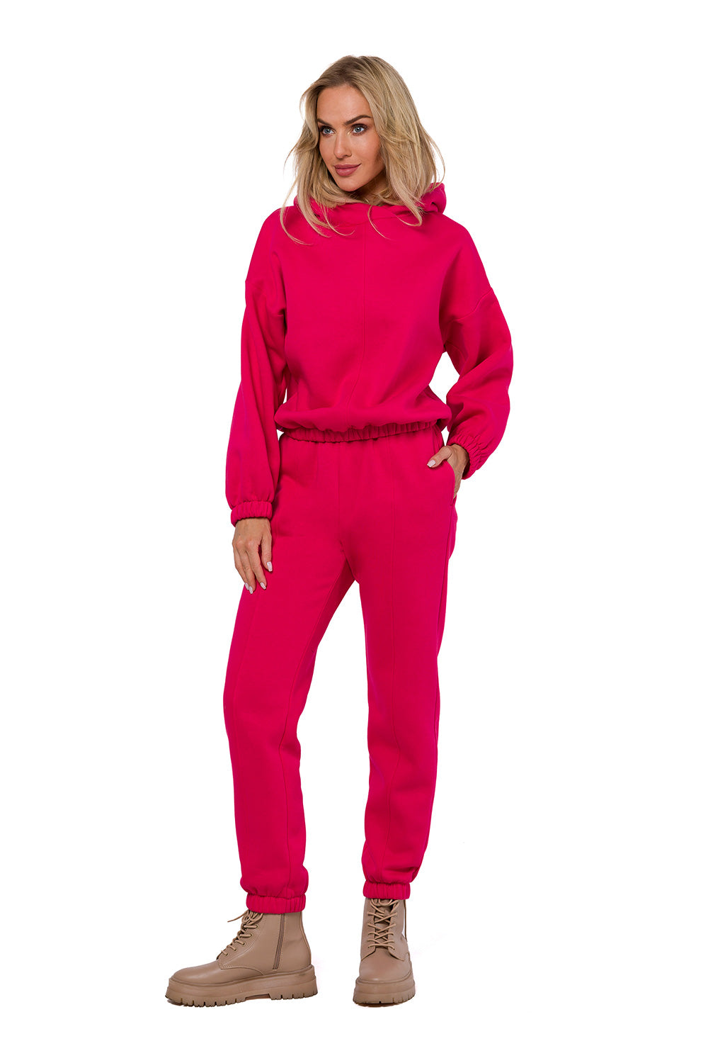 Women Sweatshirt 184722 Moe-Moe-pink-2XL/3XL-Urbanheer