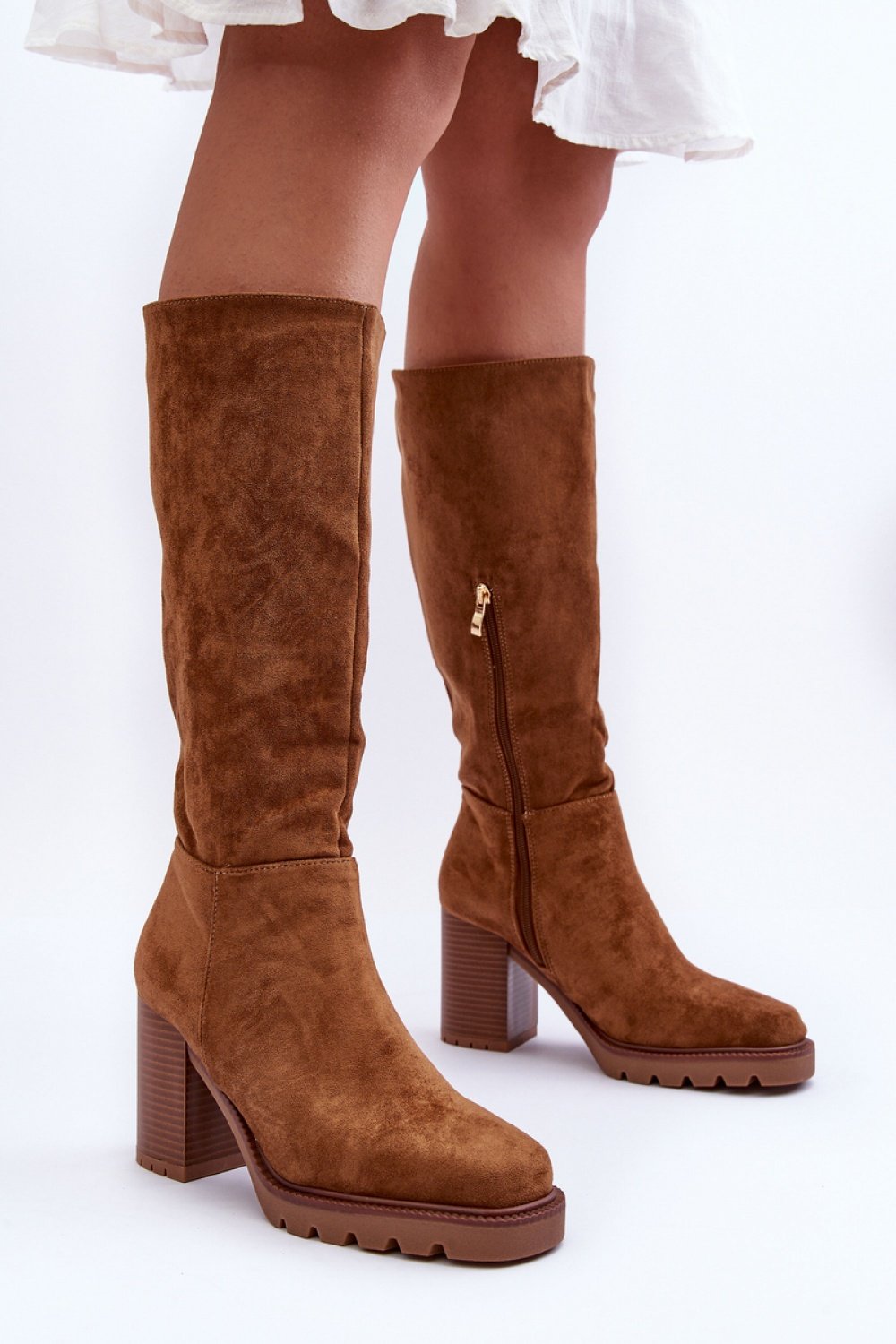 Heel boots women outfit 185235 Step in style-Step in style-brown-40-Urbanheer