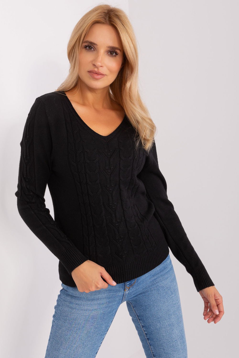 Women Women Women Jumper Cozy Couture 186583 At-AT-black-one-size-fits-all-Urbanheer