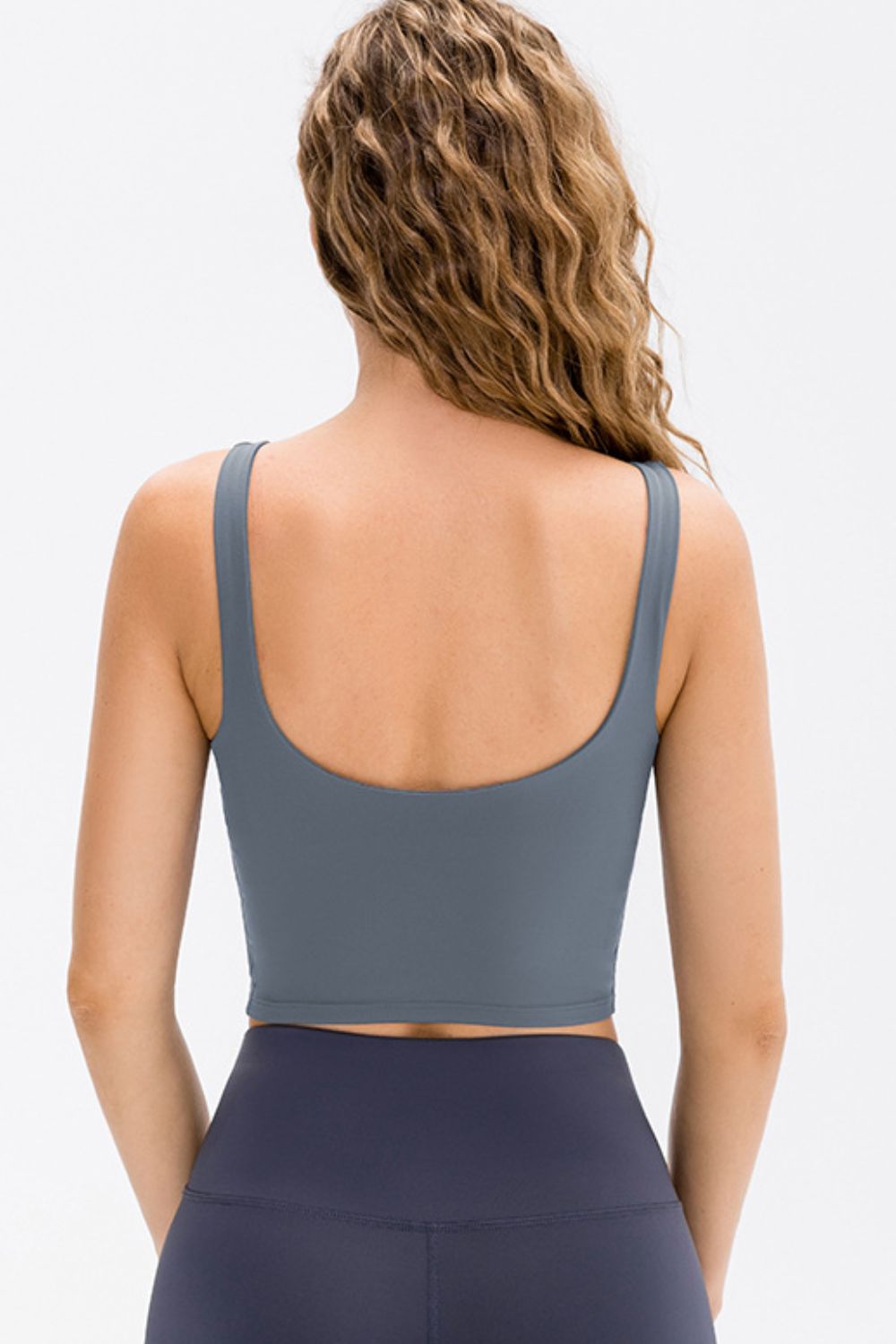 Cropped Scoop Neck Active Tank Top-Street 360-Cloudy Blue-4/S-Urbanheer