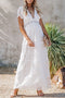 White V Neck Lace Maxi Dress-UHXC-White-(US 4-6)S-Urbanheer