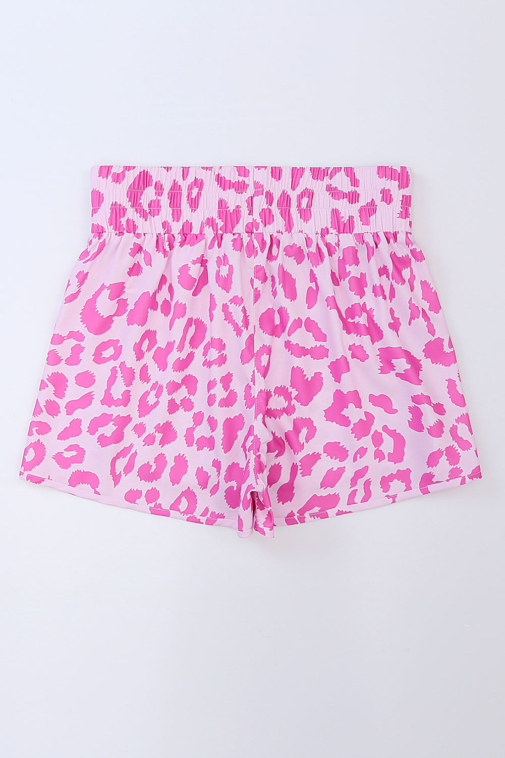 Pink Leopard High Waisted Athletic Shorts-DropshipClothes-Pink-(US 4-6)S-Urbanheer