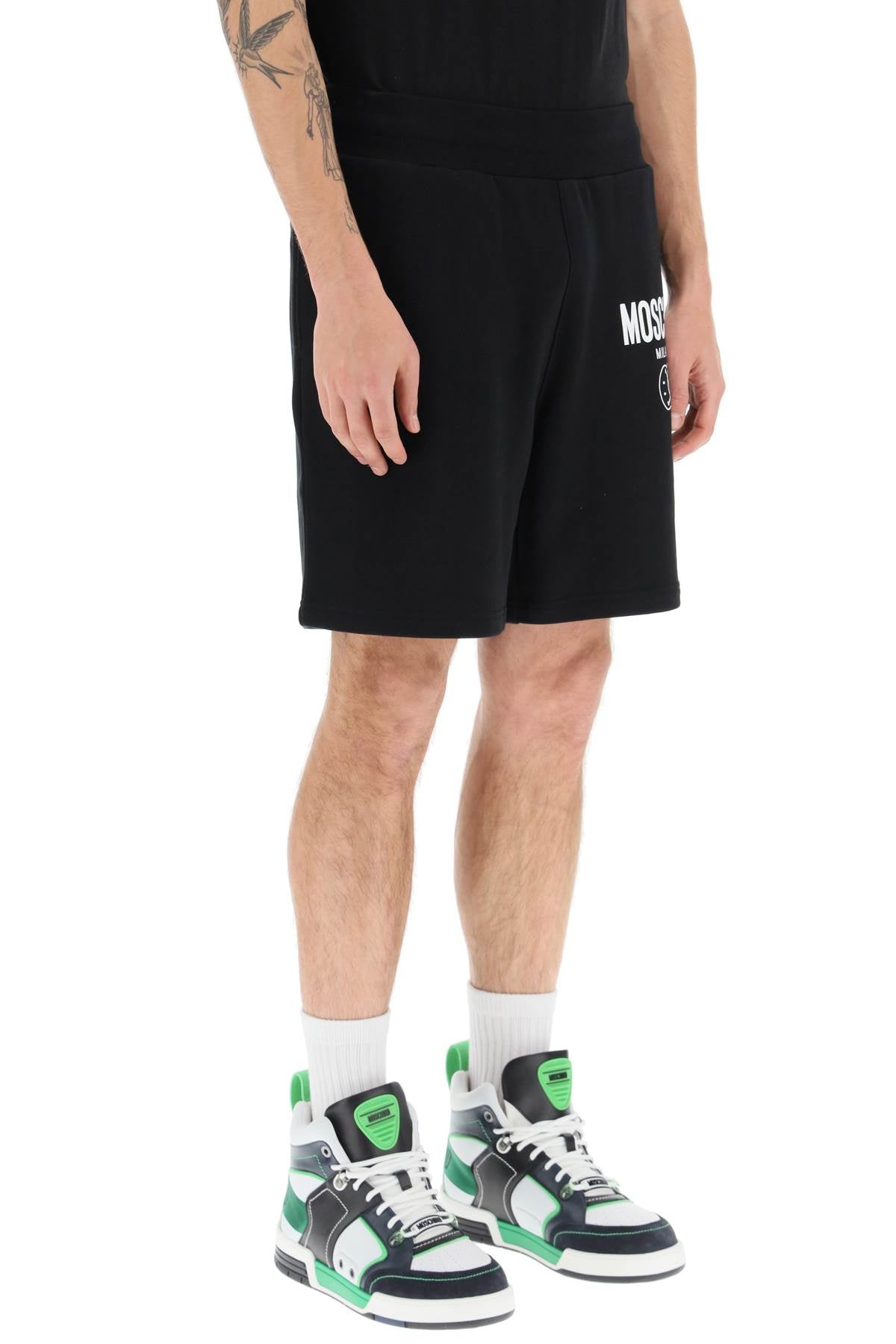 Moschino 'Double Question Mark' Logo Sweatshorts-Moschino-46-Urbanheer