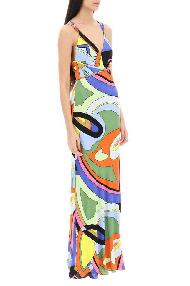 Moschino Multicolor Printed Jersey Maxi Dress-Moschino-40-Urbanheer