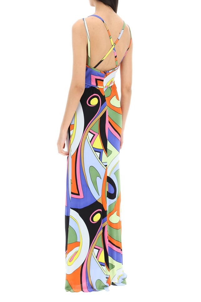 Moschino Multicolor Printed Jersey Maxi Dress-Moschino-40-Urbanheer