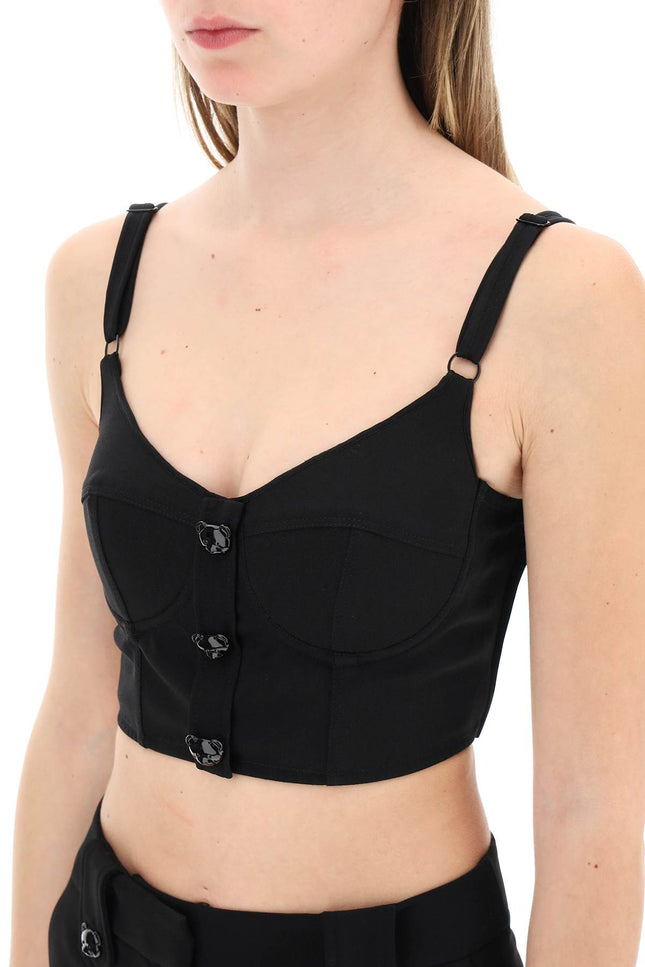 Moschino Bustier Top With Teddy Bear Buttons-Moschino-38-Urbanheer