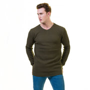 Green European Wool Luxury Zippered With Sweater Jacket Warm Winter-Emerald Uranus-L-Urbanheer