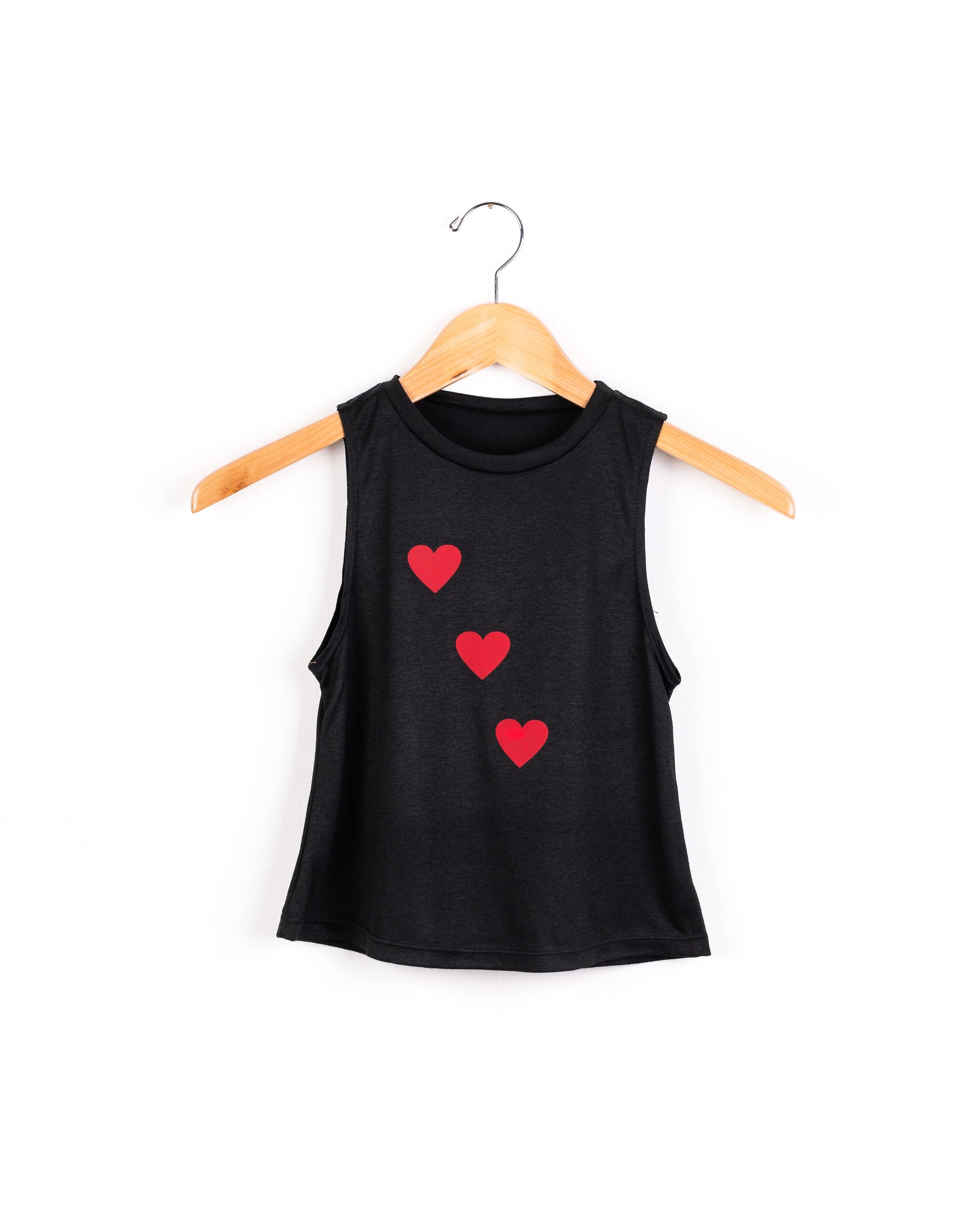Hearts Red Black Tank-Fanilu-4-Urbanheer