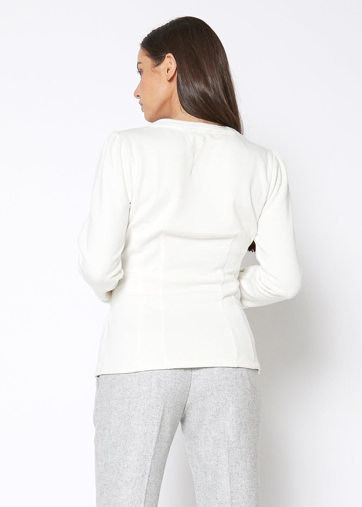 Women's Corset Tie Sweatshirt-Lemon Hera-L-Urbanheer