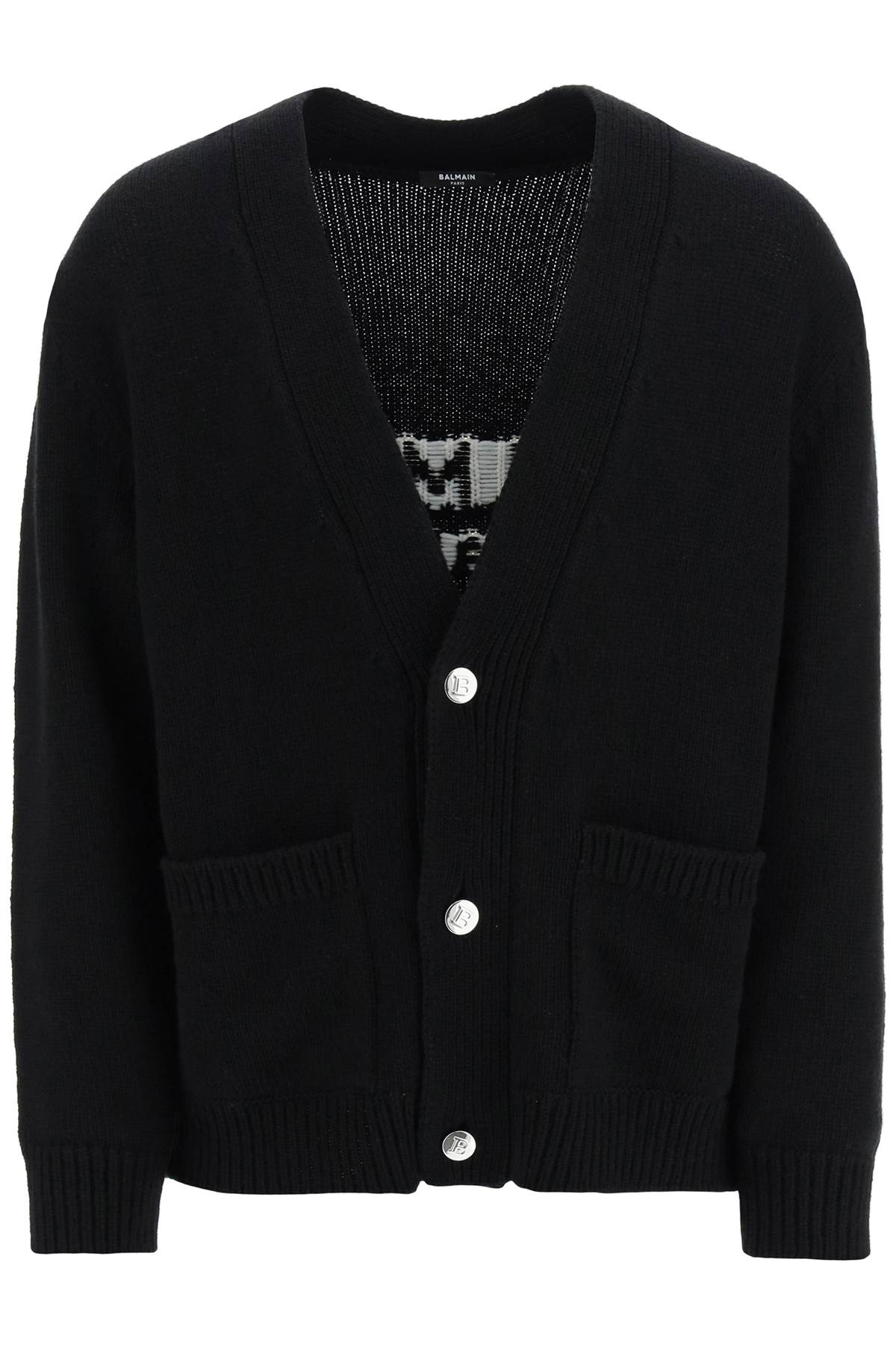 Balmain Jacquard Cardigan With Back Logo-Balmain-M-Urbanheer