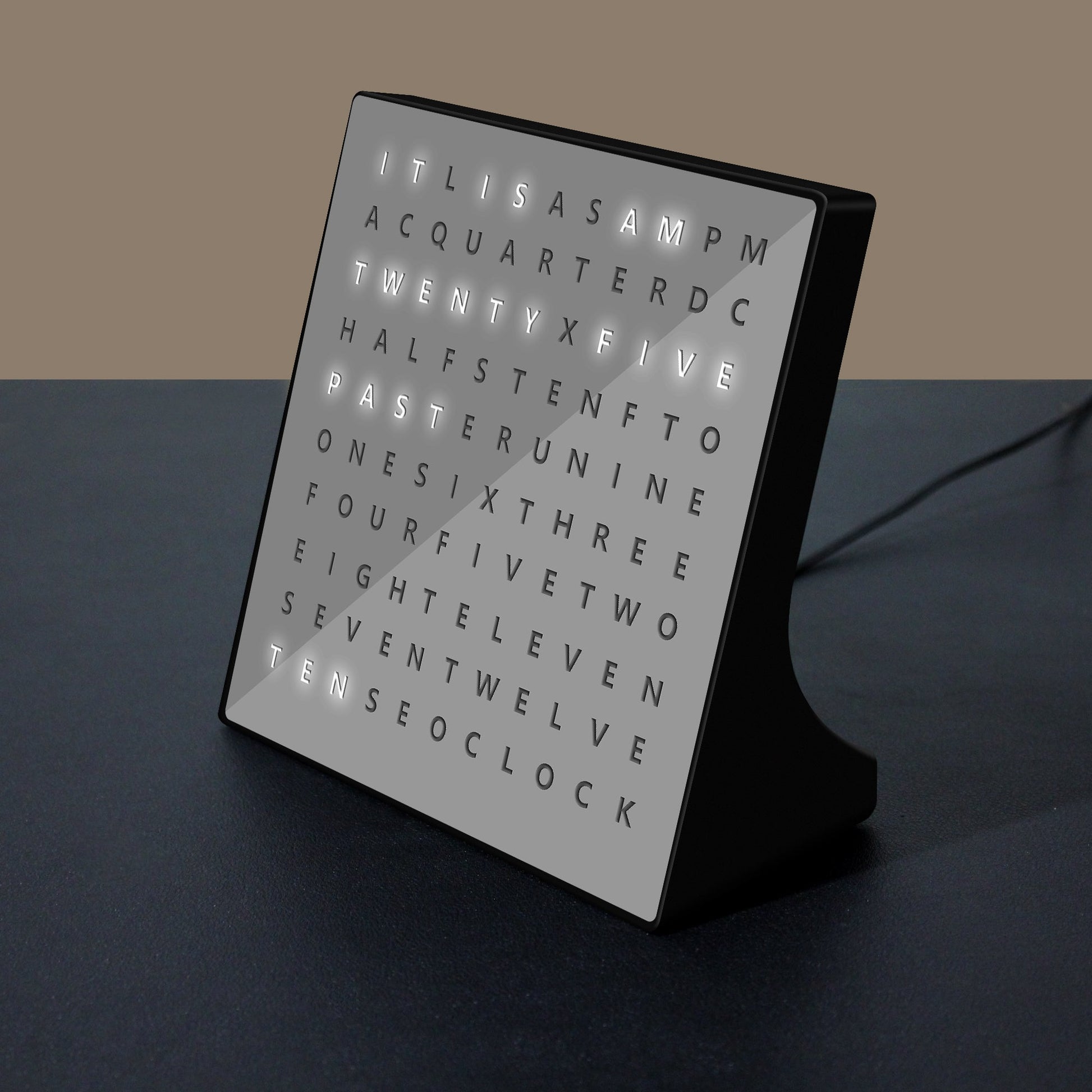 Alphabet Clock-lampdepot-Yellow-Urbanheer