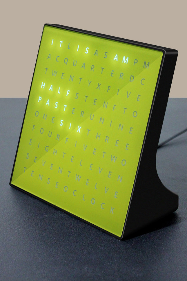 Alphabet Clock-lampdepot-Yellow-Urbanheer