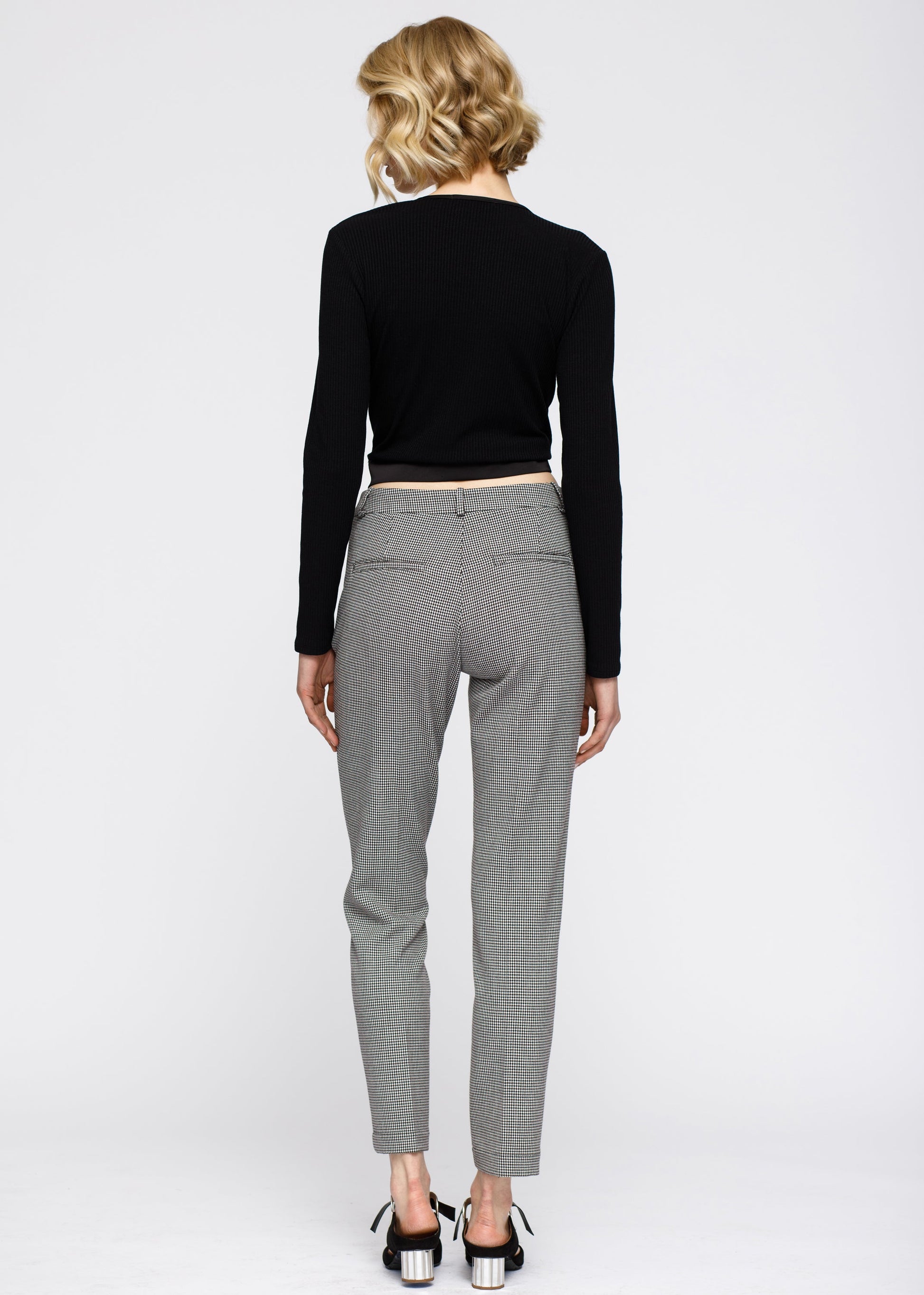 Women'S Wrap Front Tie Ribbed Crop Knit Top In Black-Robink-L-Black-Urbanheer