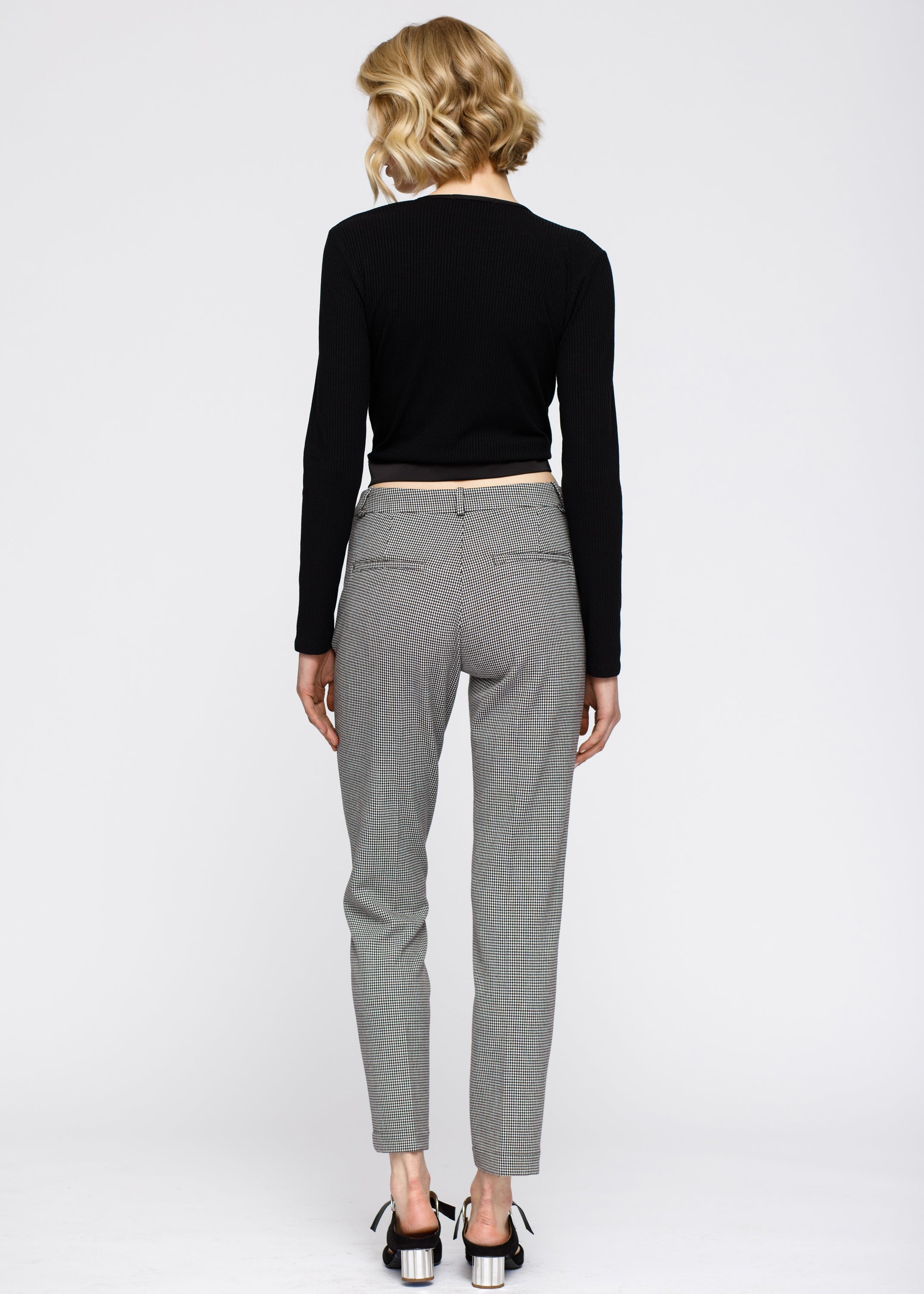 Women'S Wrap Front Tie Ribbed Crop Knit Top In Black-Robink-L-Black-Urbanheer