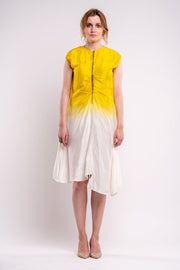 Kintsugi Dress-BURROW-XS-White/Yellow-Urbanheer
