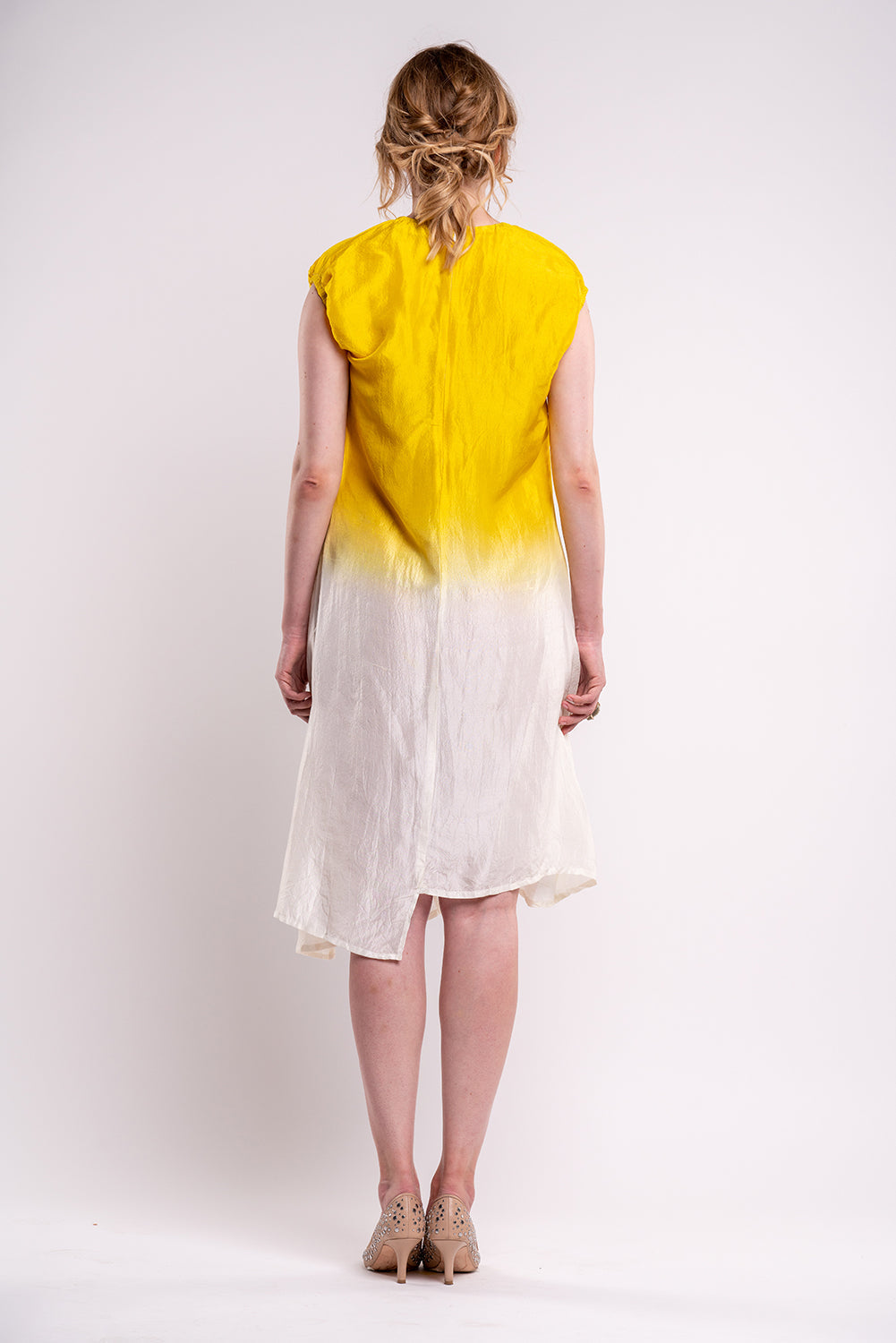 Kintsugi Dress-BURROW-XS-White/Yellow-Urbanheer