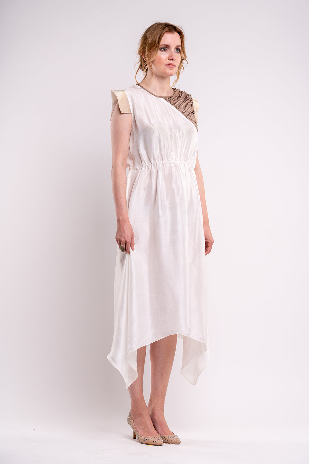 Datsuzoku Oak Dress-BURROW-XS-Cream/Oak-Urbanheer