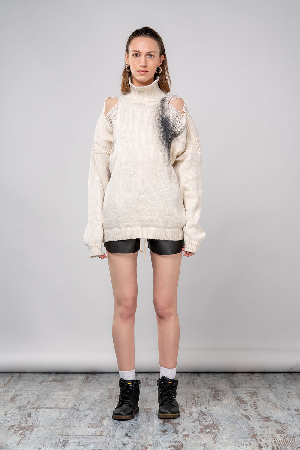 Hand-Painted Jumper-ANOIR-XS-Ivory-Urbanheer