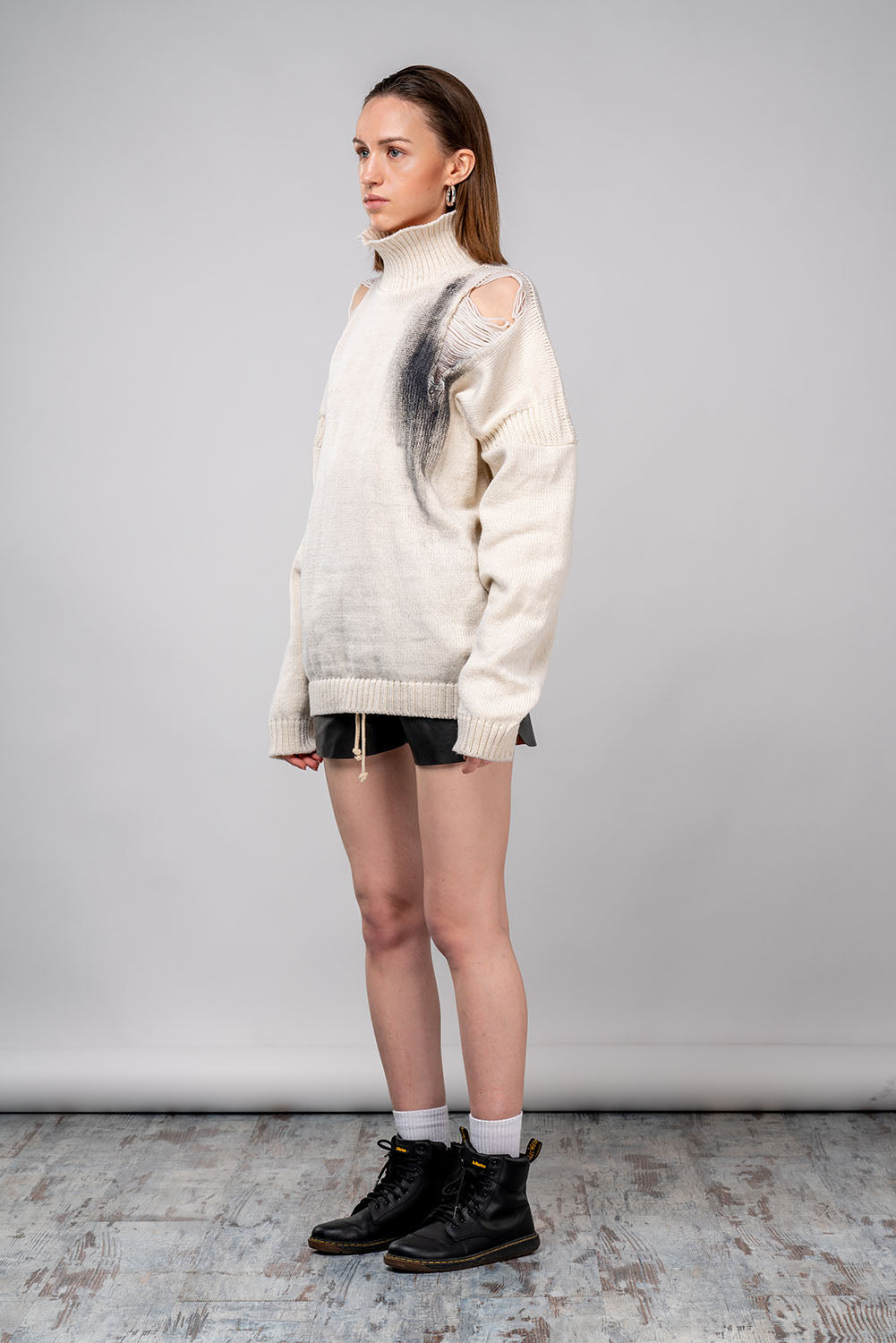 Hand-Painted Jumper-ANOIR-XS-Ivory-Urbanheer